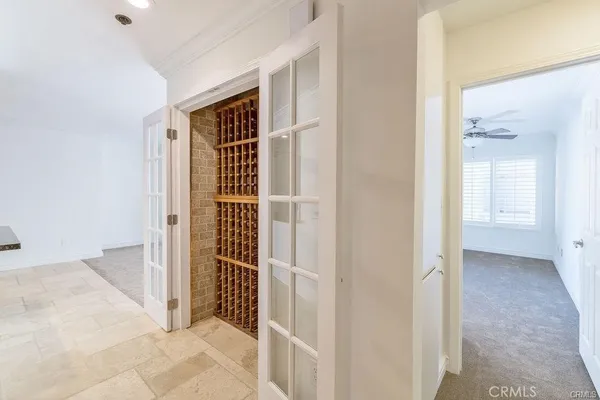 a view of a livingroom with glass door