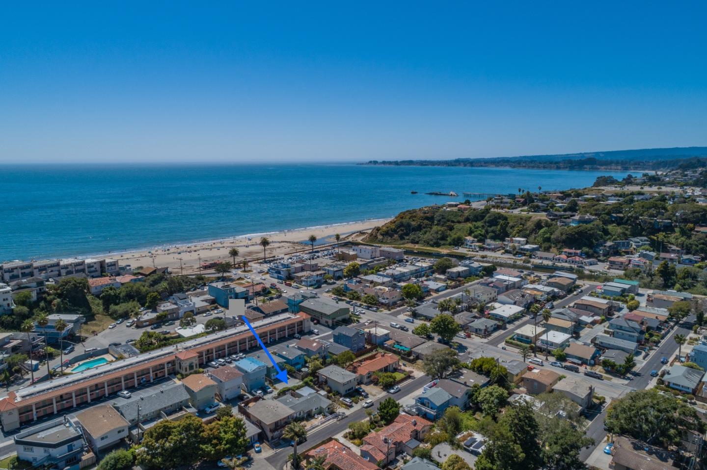 146 Hainline Road Aptos, CA 95003 - Photo 32 of 45 an aerial view of a city with ocean view in back