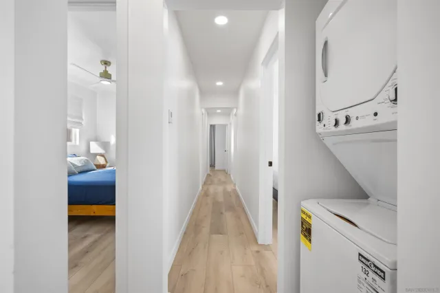 a view of living room and bedroom