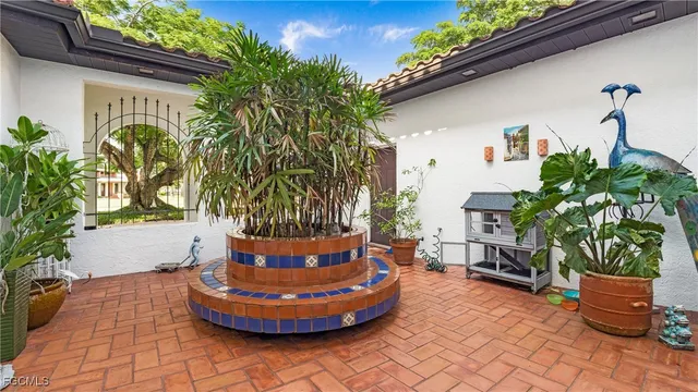 a building view with a potted plant potted plants