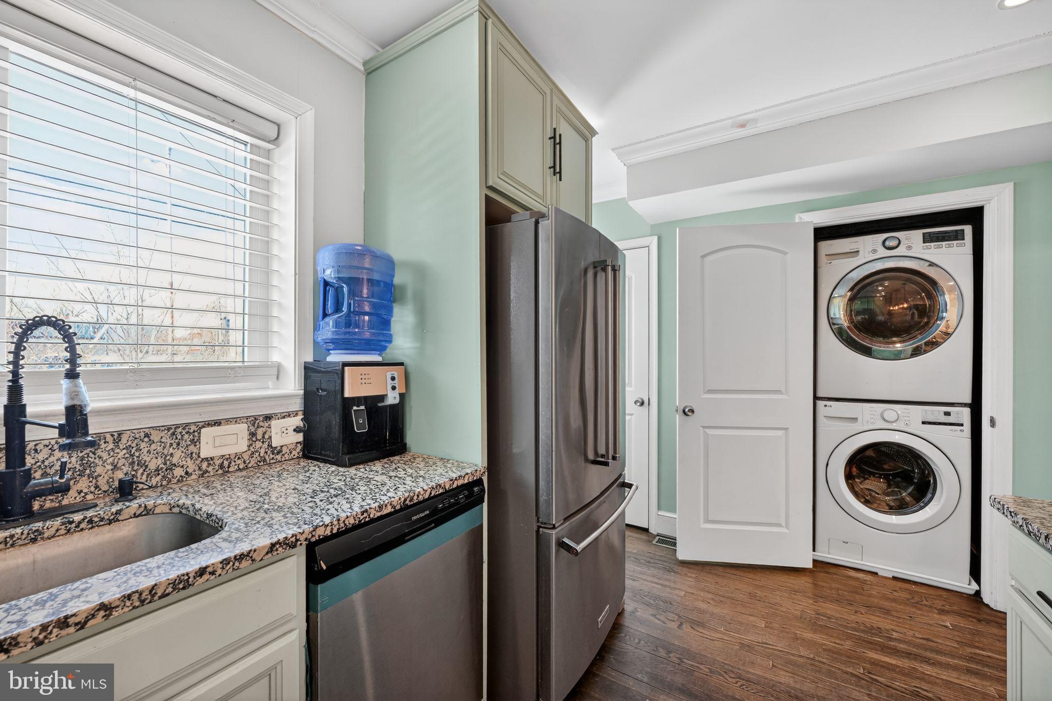 522 21st Street Northeast Washington, DC 20002 - Photo 11 of 29 Modern laundry and kitchen combo space.