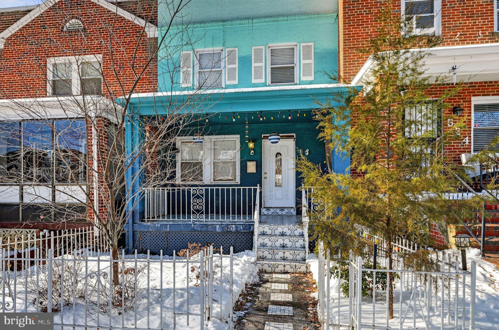 522 21st Street Northeast Washington, DC 20002 - Photo 2 of 29 Charming home with vibrant blue accents.