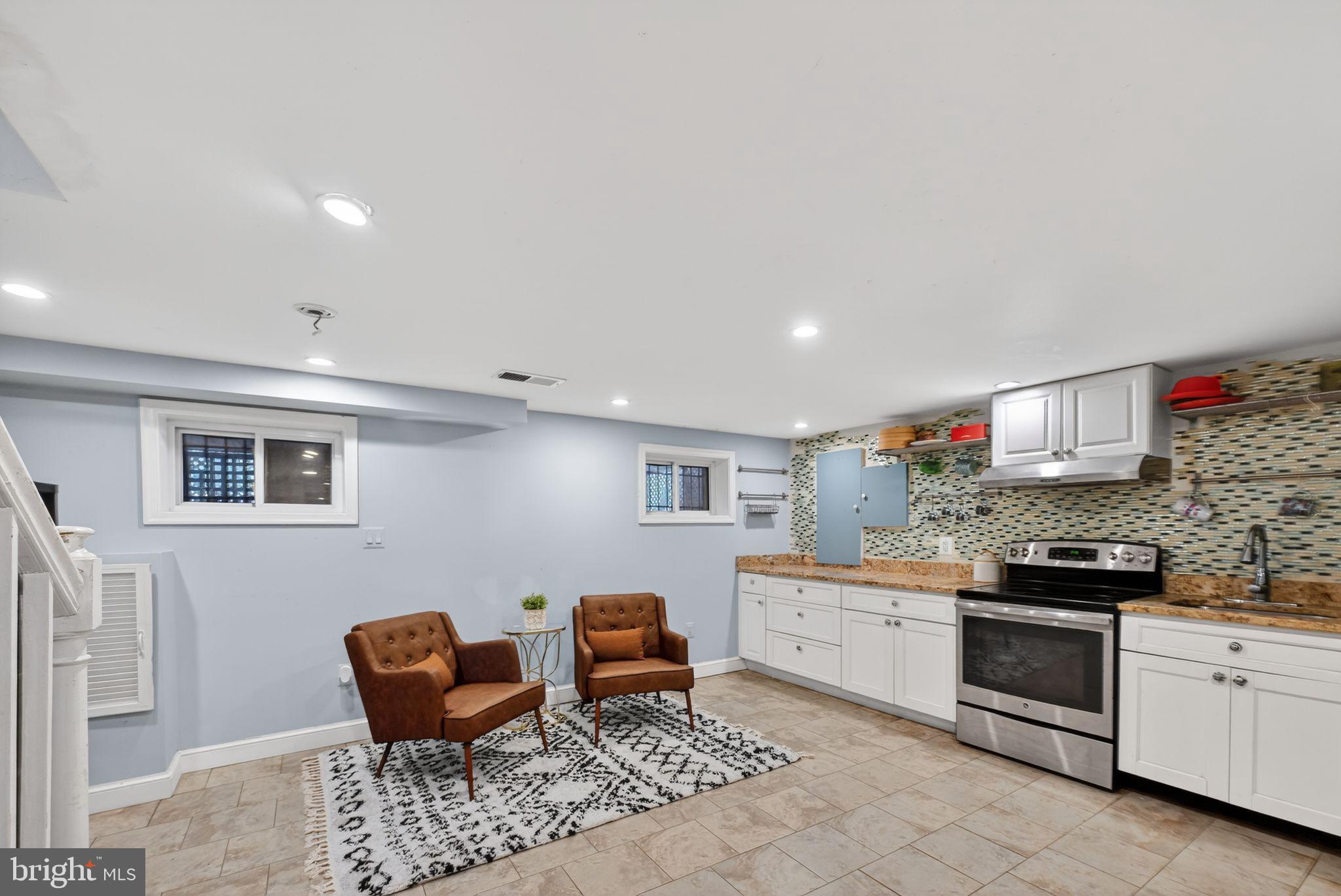 522 21st Street Northeast Washington, DC 20002 - Photo 28 of 29 Modern basement retreat with stylish accents.