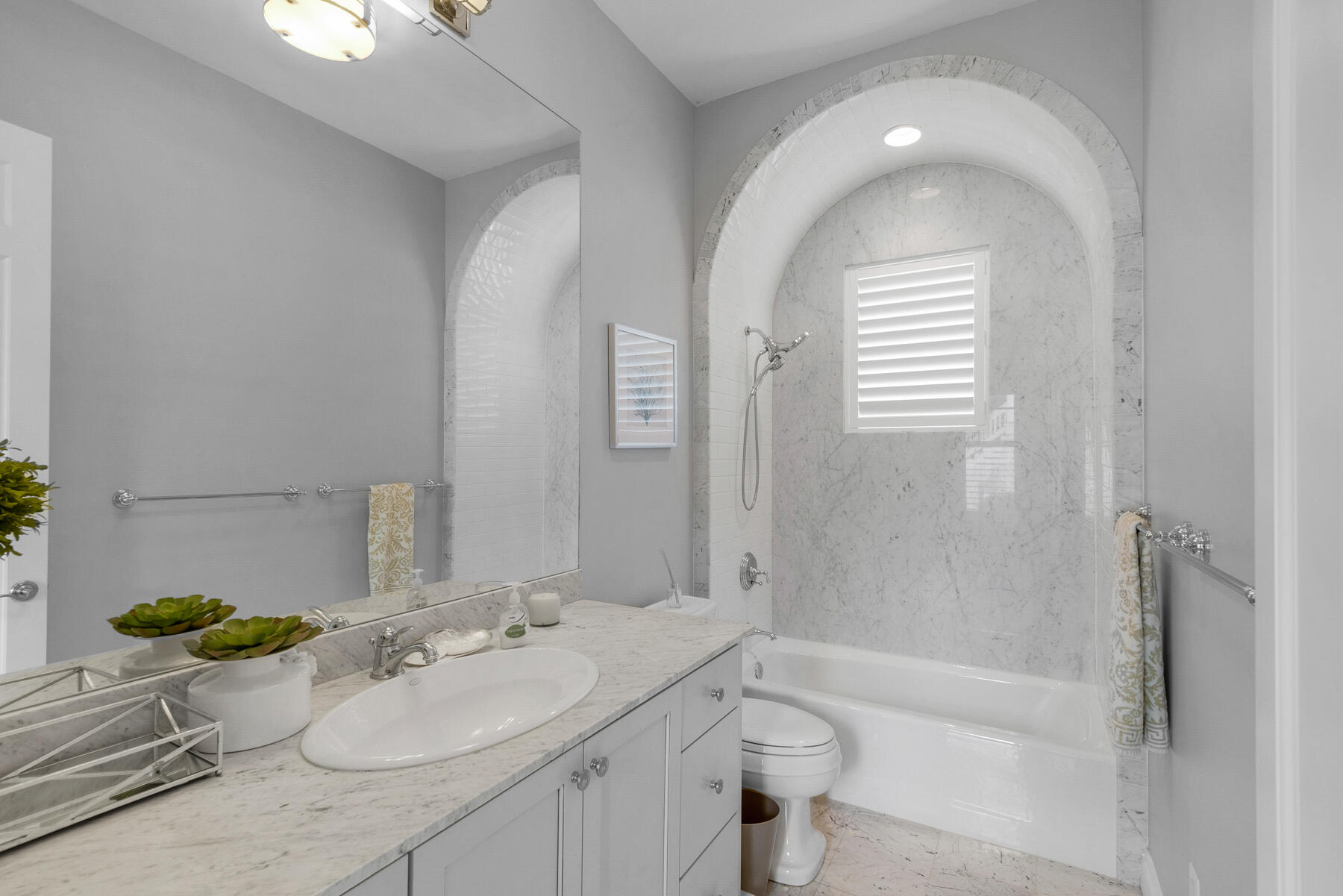 44 Bridge Water Ln Inlet Beach Inlet Beach, FL 32461 - Photo 35 of 83 a bathroom with a granite countertop sink toilet and shower
