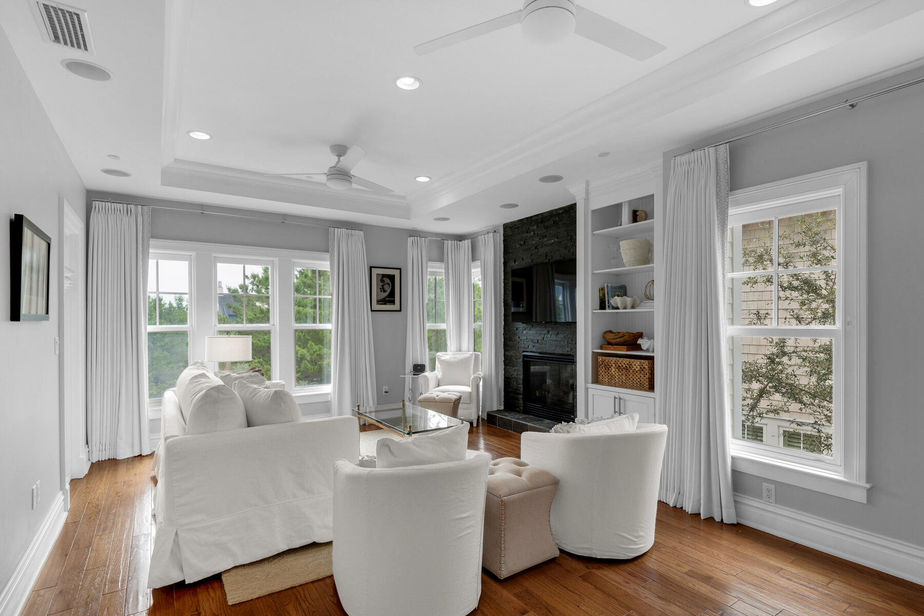 44 Bridge Water Ln Inlet Beach Inlet Beach, FL 32461 - Photo 38 of 83 a living room with furniture and a large window