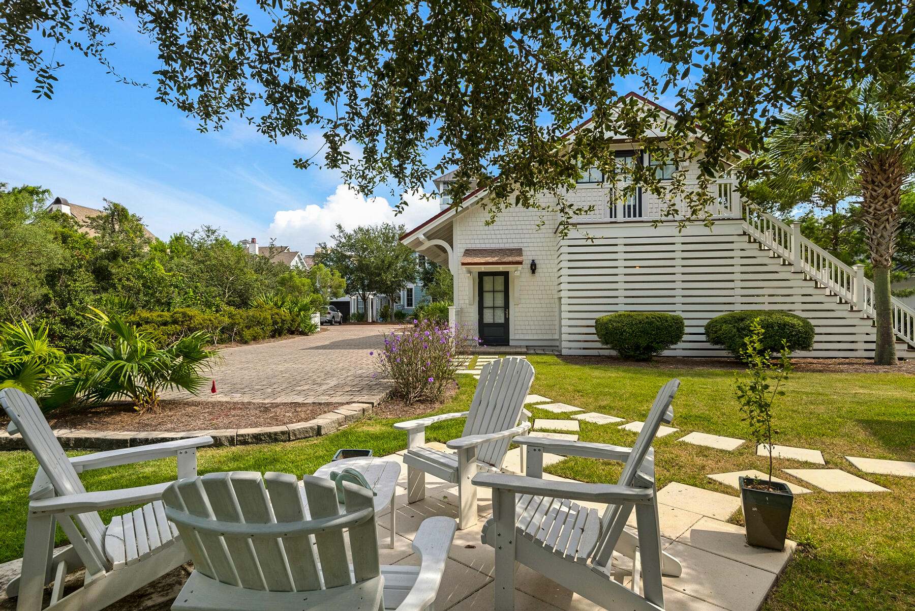 44 Bridge Water Ln Inlet Beach Inlet Beach, FL 32461 - Photo 8 of 83 a view of backyard with swimming pool and seating space
