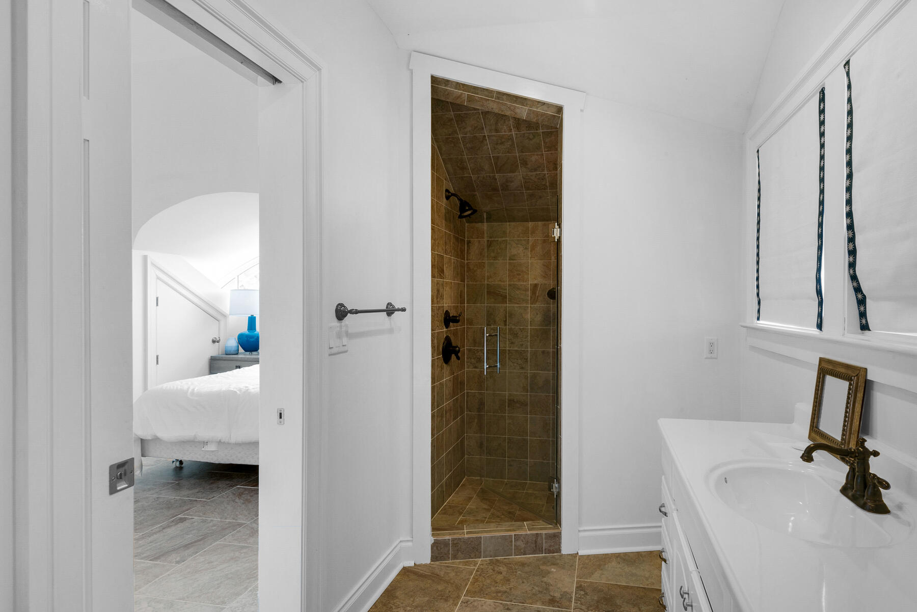 44 Bridge Water Ln Inlet Beach Inlet Beach, FL 32461 - Photo 81 of 83 a bathroom with a sink and a mirror