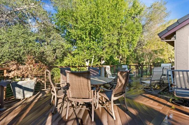 a house view with a garden space