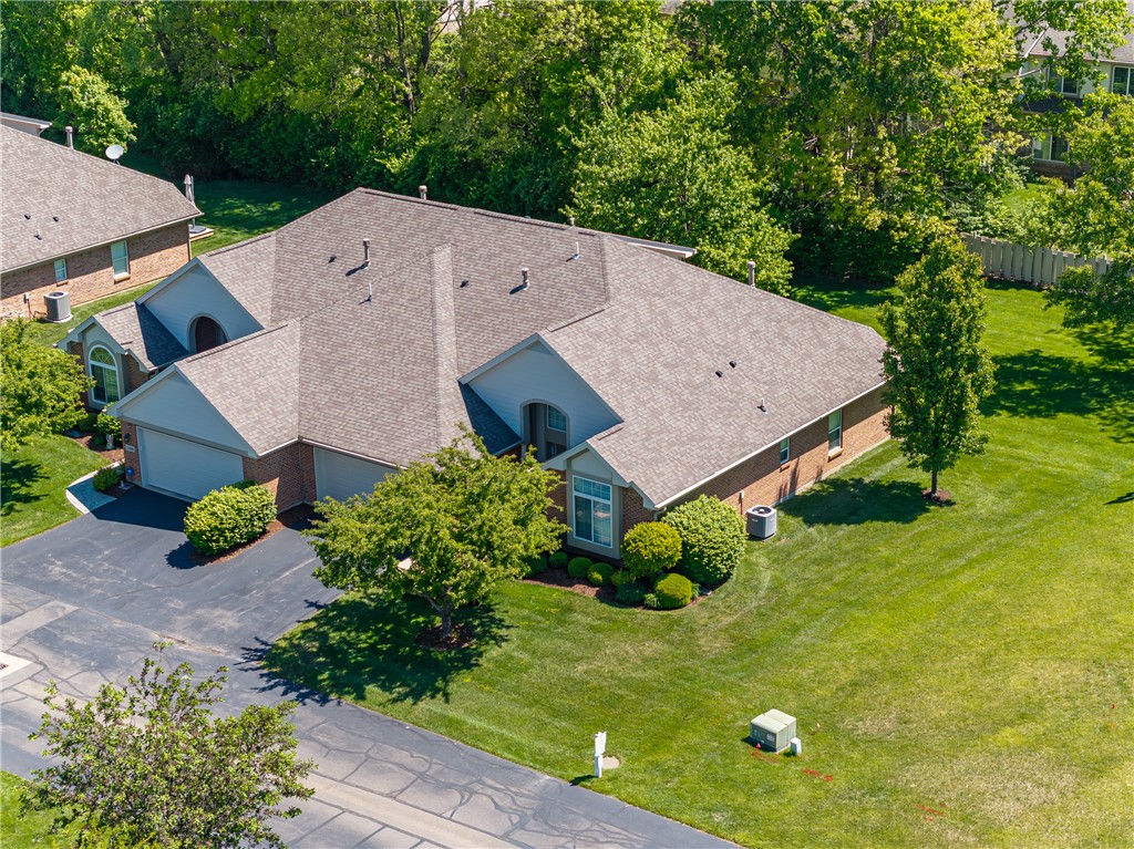 1105 Napa Ridge Dayton, OH 45458 - Photo 50 of 58 An aerial view captures the home's architecture and lush surroundings.