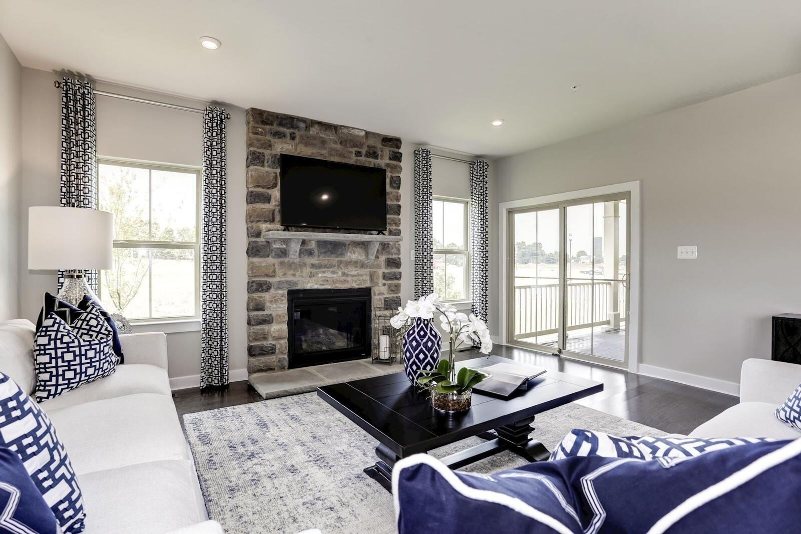 7259 Fairway Rdg Circle Salem, VA 24153 - Photo 16 of 23 a living room with furniture and a fireplace