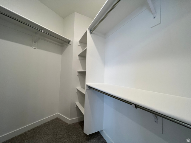 718 West Blue Magic Lane, Unit S201 Midvale, UT 84047 - Photo 11 of 18 Walk in closet with dark colored carpet