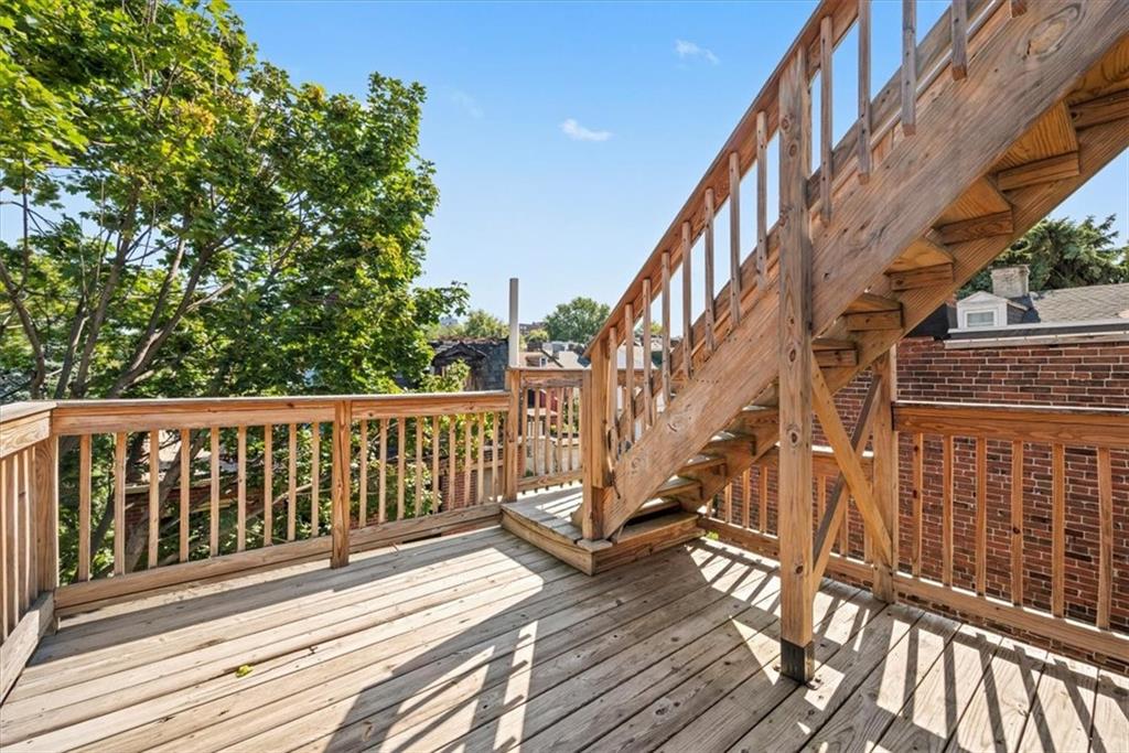 245 37th Street Pittsburgh, PA 15201 - Photo 26 of 29 a balcony with wooden floor