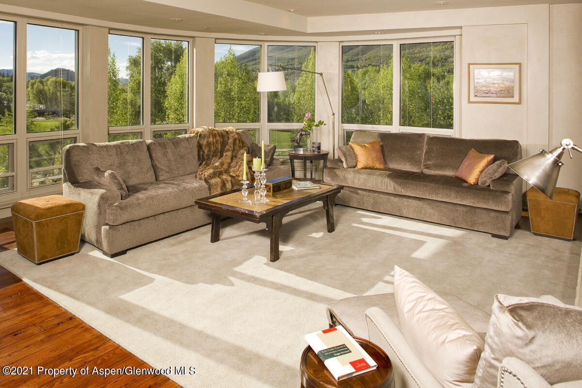 501 Rio Grande Place, Unit 206 Aspen, CO 81611 - Photo 4 of 10 a living room with furniture and a large window