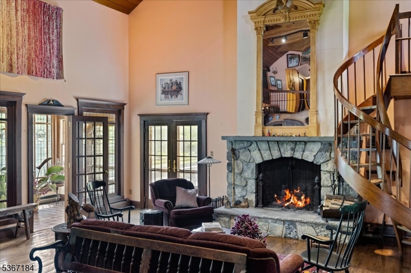 936 Dove Island Road Newton, NJ 07860 - Photo 4 of 50 a living room with furniture and a fireplace