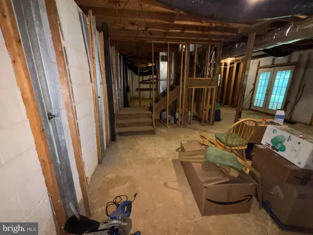 a view of storage and utility room