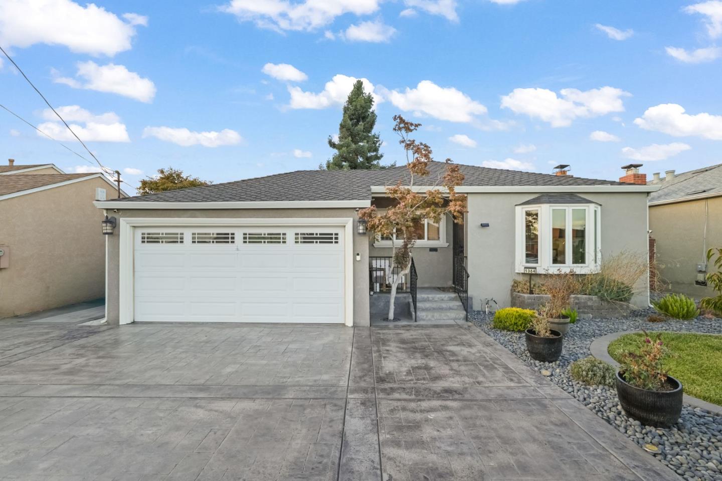 a view of a house with patio