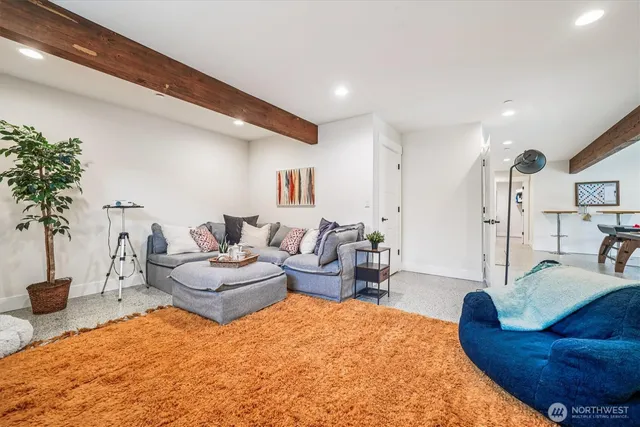 a kitchen with a table and chairs