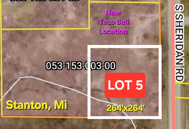 $45,000 | V/l Lot 5 South V/l Street, Stanton, MI 48888