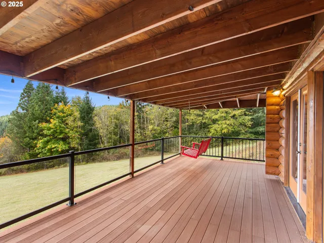 a view of railway station with sitting area