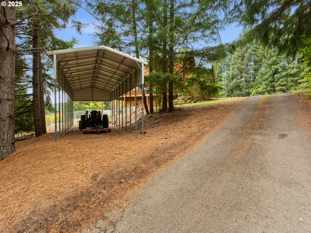 a view of outdoor space with trees