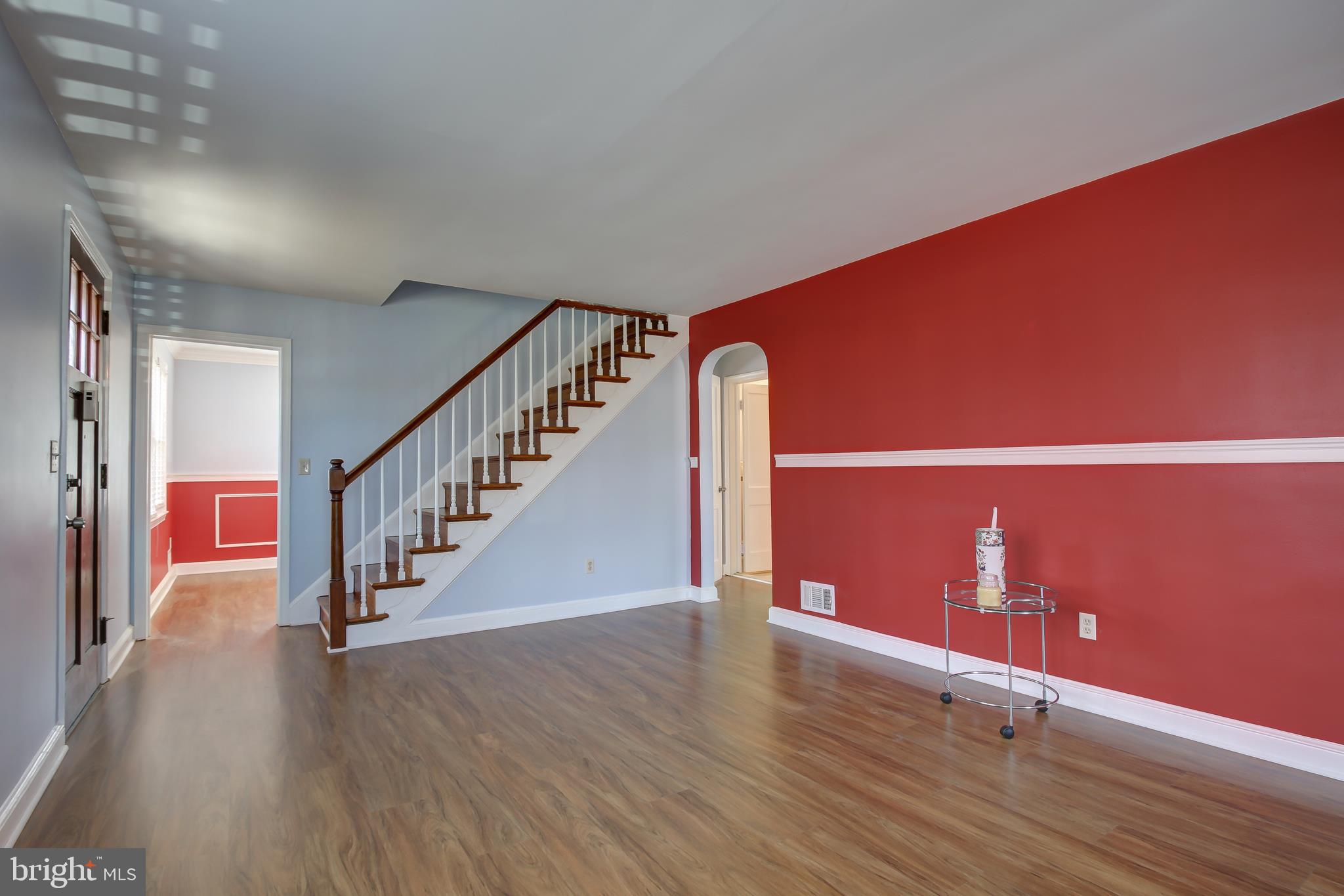 Living room view stair to 2nd floor