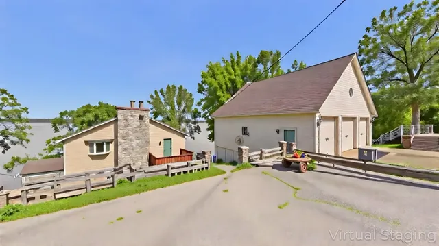 a view of a house with a patio