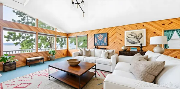 a aerial view of a house