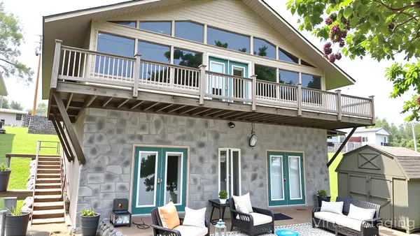 a view of a living room and furniture