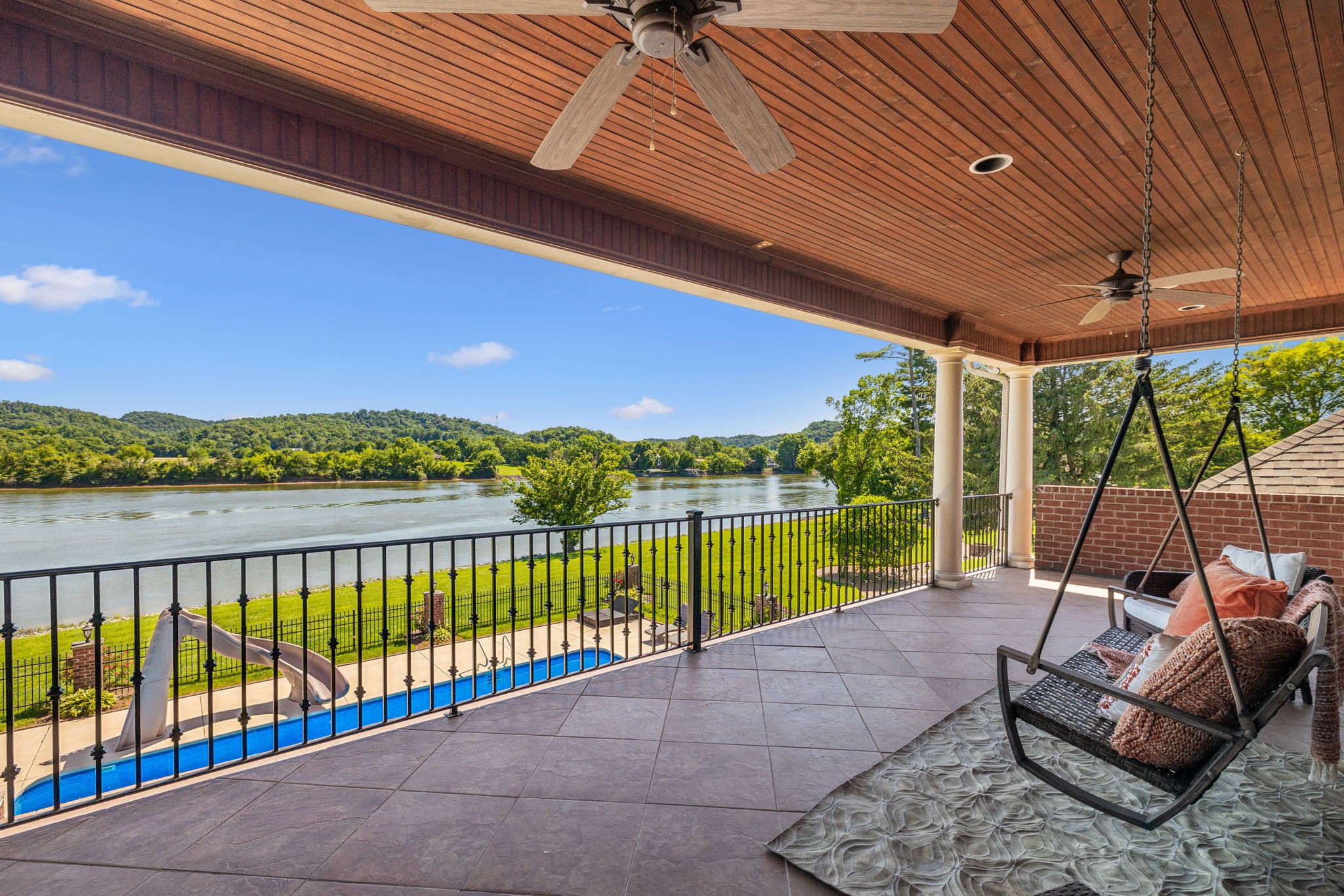 6035 River Trace Nashville, TN 37218 - Photo 42 of 68 a view of a patio with couches next to a yard