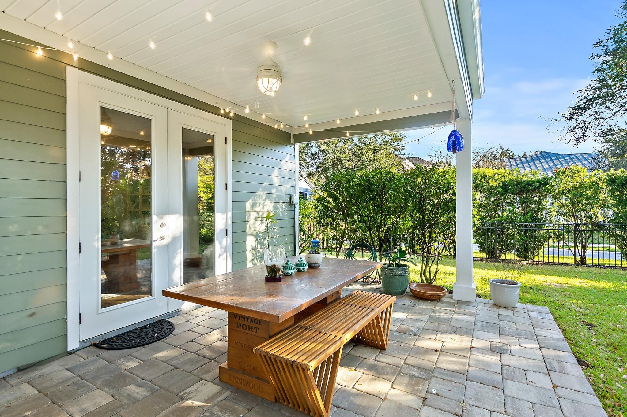 915 Saltwater Circle St. Augustine, FL 32080 - Photo 41 of 60 View of patio / terrace featuring outdoor dining area and french doors