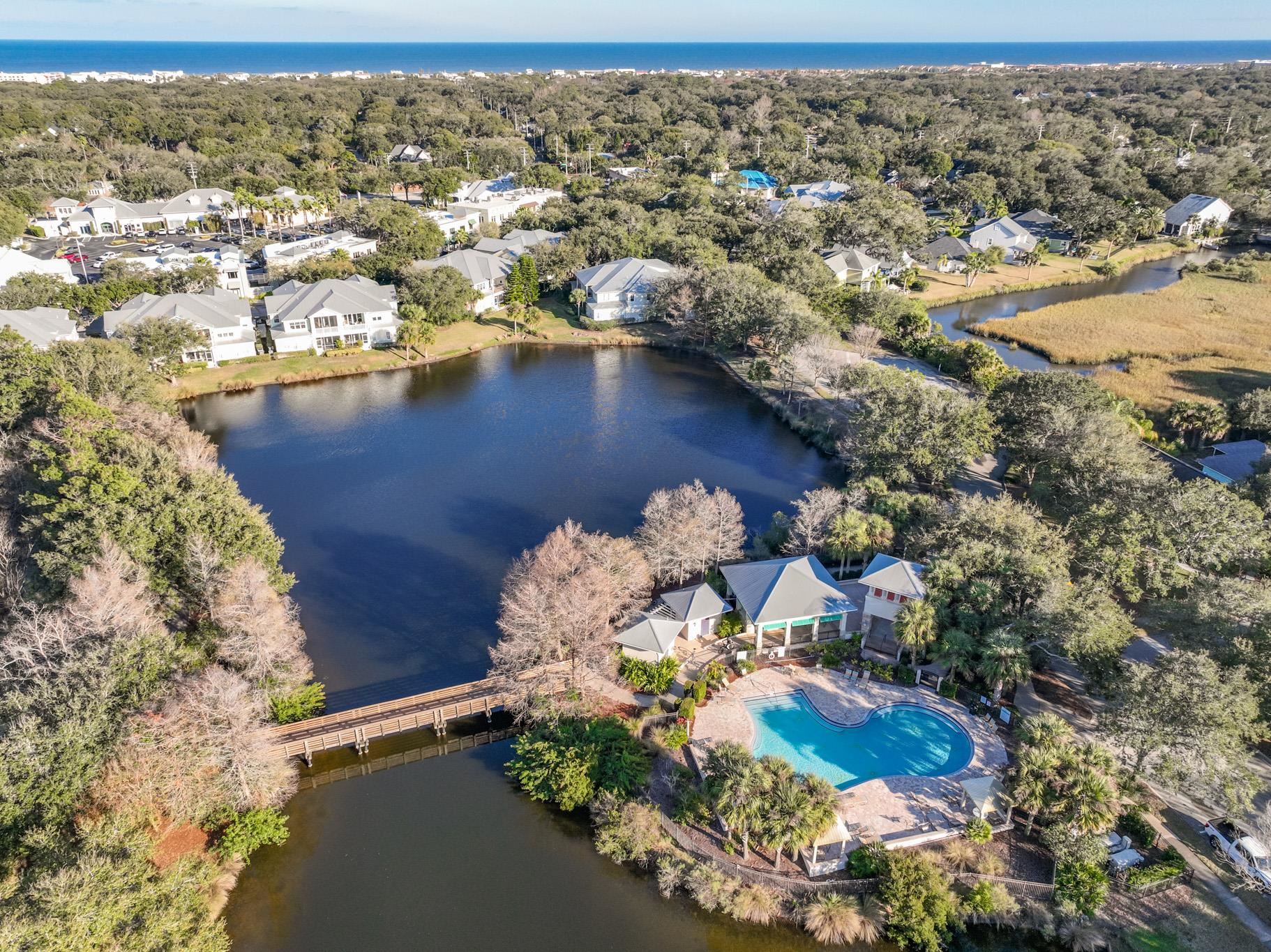 915 Saltwater Circle St. Augustine, FL 32080 - Photo 57 of 60 an aerial view of a houses with a yard