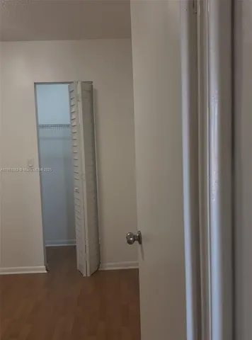 a view of closet area