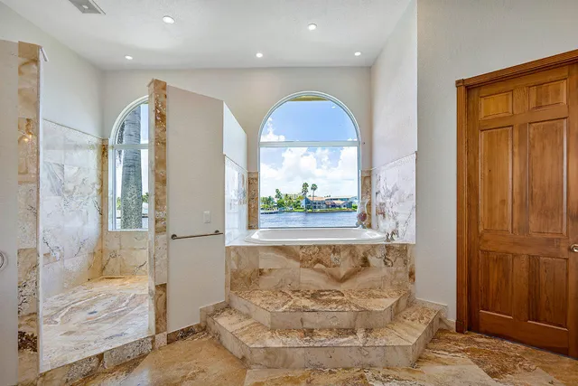 a view of a living room and a fireplace