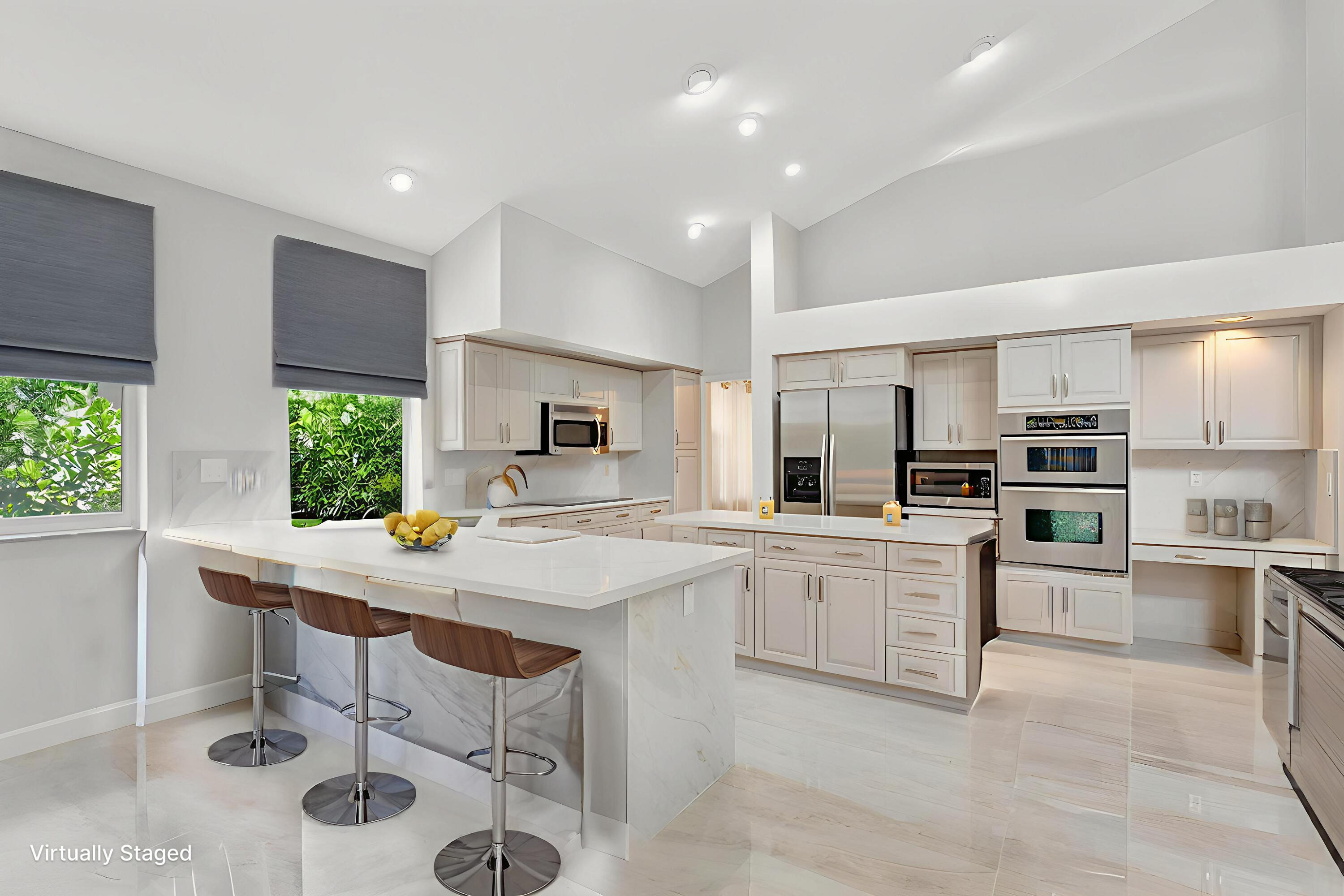 6039 Northwest 31st Terrace Boca Raton, FL 33496 - Photo 21 of 70 a kitchen with appliances a sink a counter top space and cabinets
