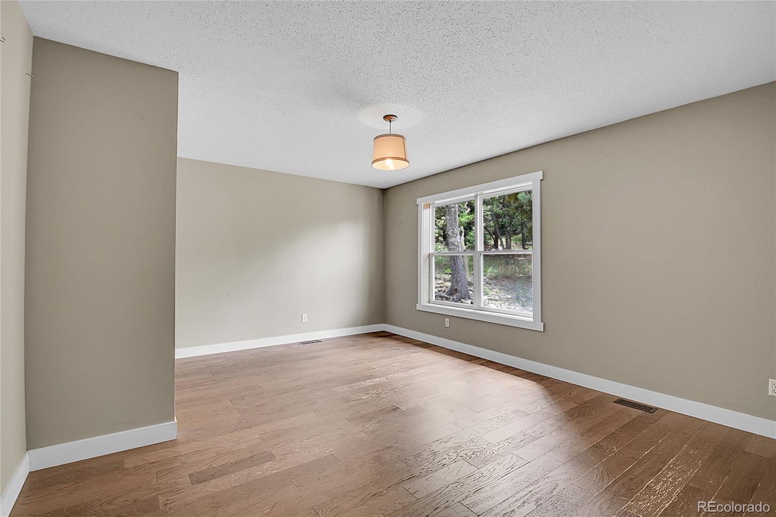211 Chalet Drive Black Hawk, CO 80422 - Photo 14 of 36 a view of an empty room with wooden floor and a window