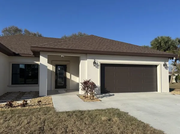 a front view of a house