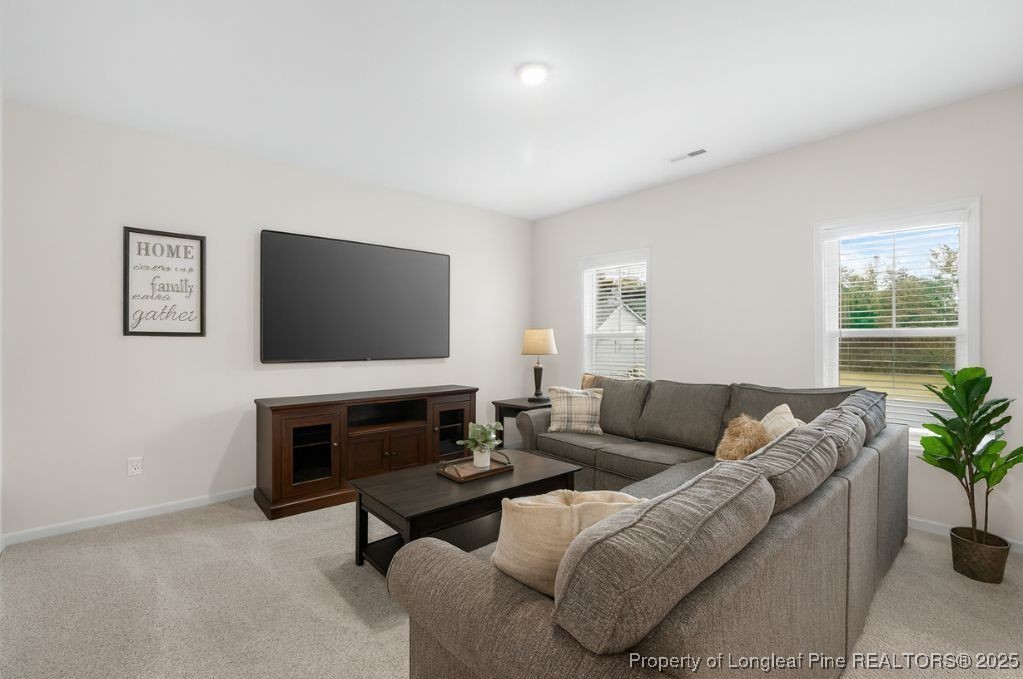501 Traveller Way Raeford, NC 28376 - Photo 6 of 49 a living room with furniture and a flat screen tv