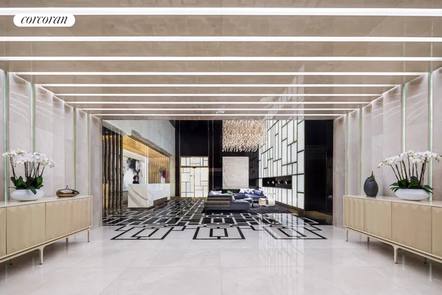 a large living room with large windows