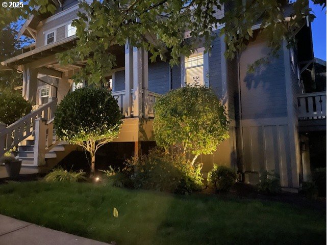 8250 Southwest Indigo Terrace Beaverton, OR 97007 - Photo 46 of 46 a view of a yard in front of a brick house with a large tree