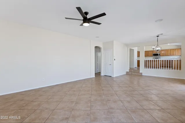 wooden floor with a mirror