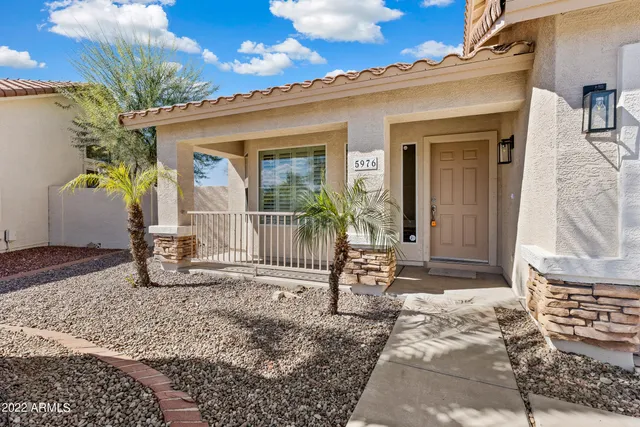front view of a house with a porch