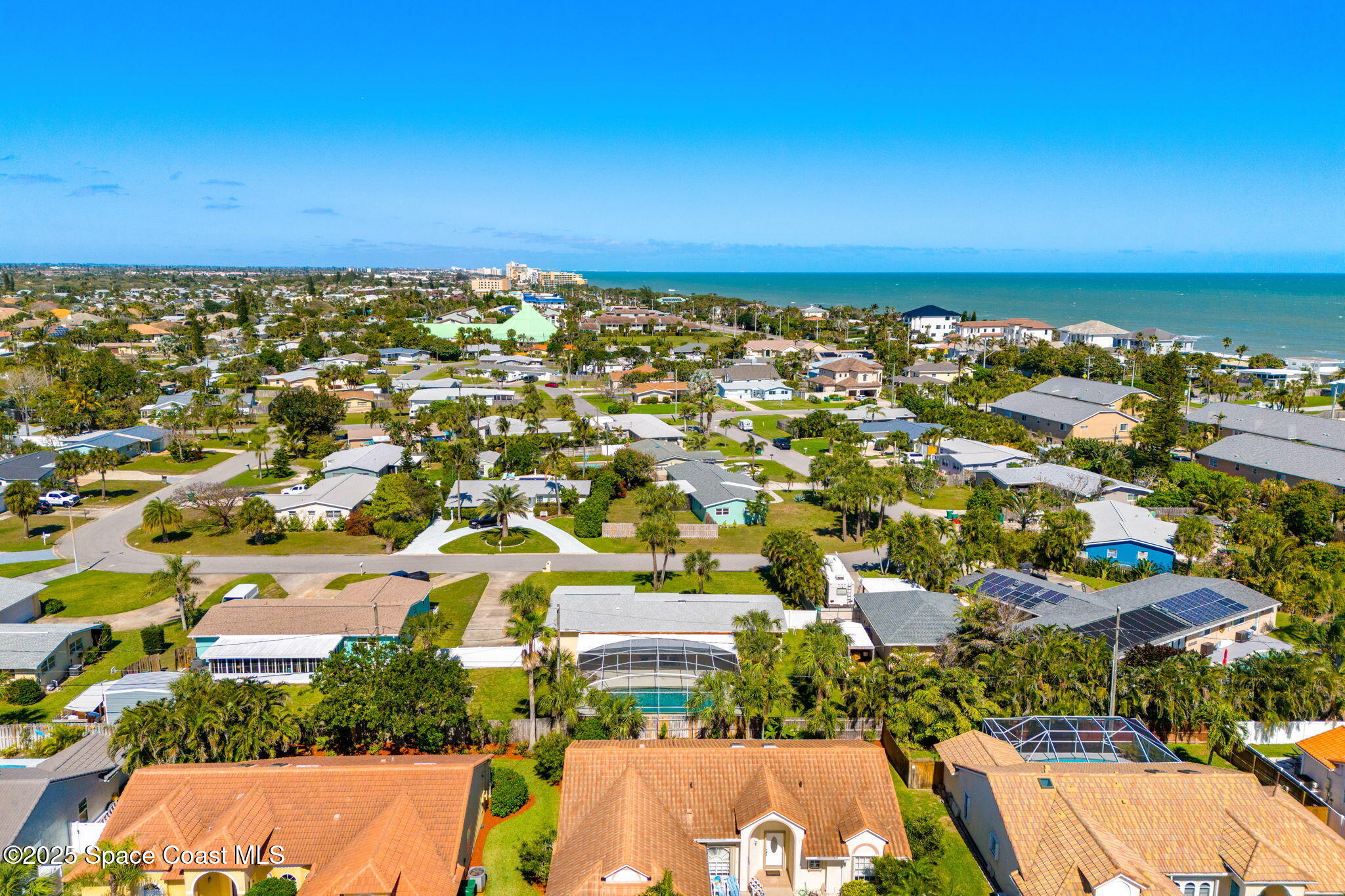 141 Diane Circle Indialantic, FL 32903 - Photo 2 of 36 an aerial view of residential building and lake