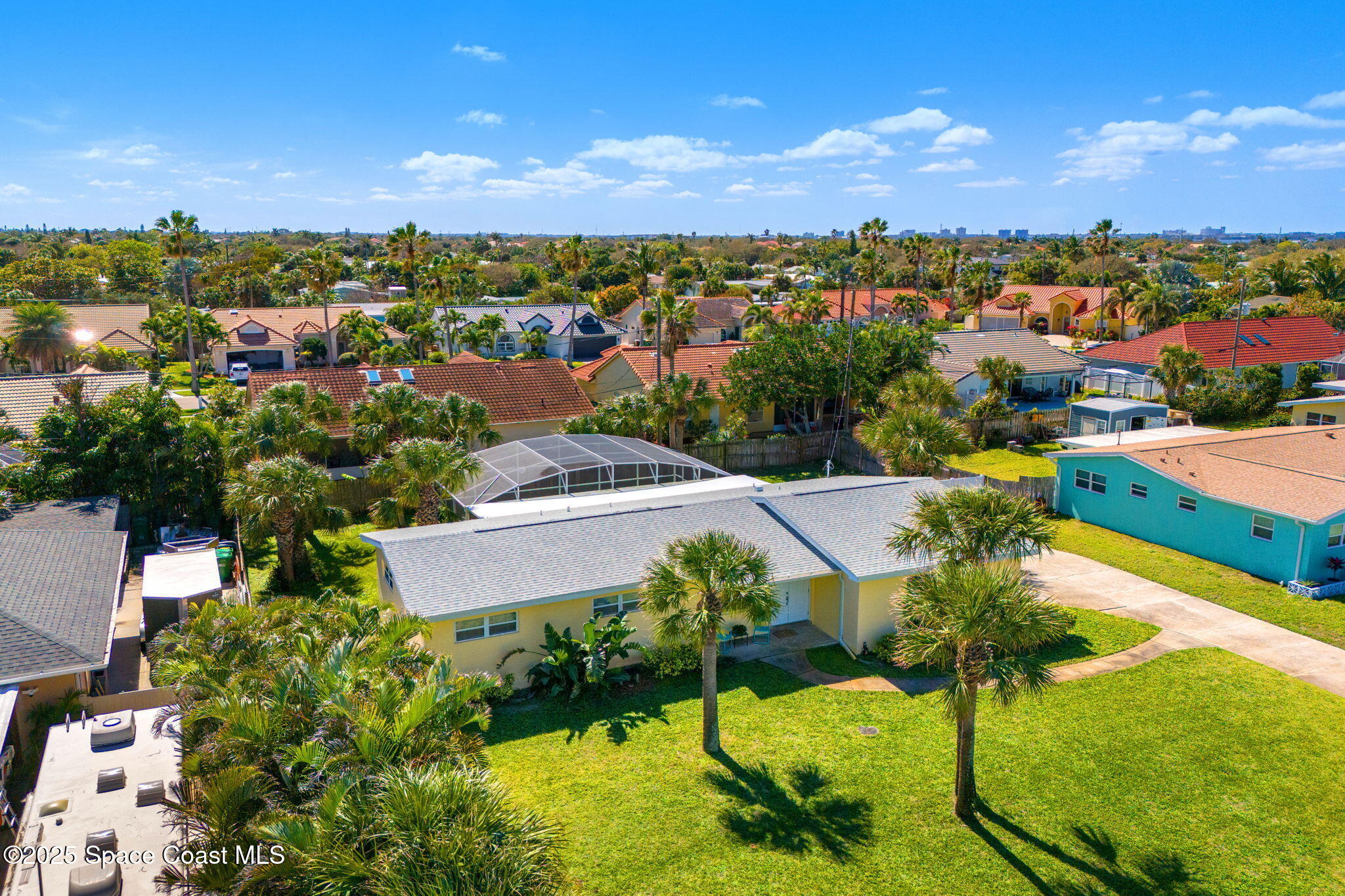 141 Diane Circle Indialantic, FL 32903 - Photo 4 of 36 an aerial view of residential houses with outdoor space and trees