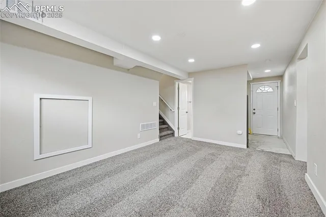 a view of an empty room