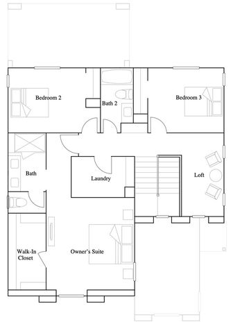 a front view of a building with palm trees