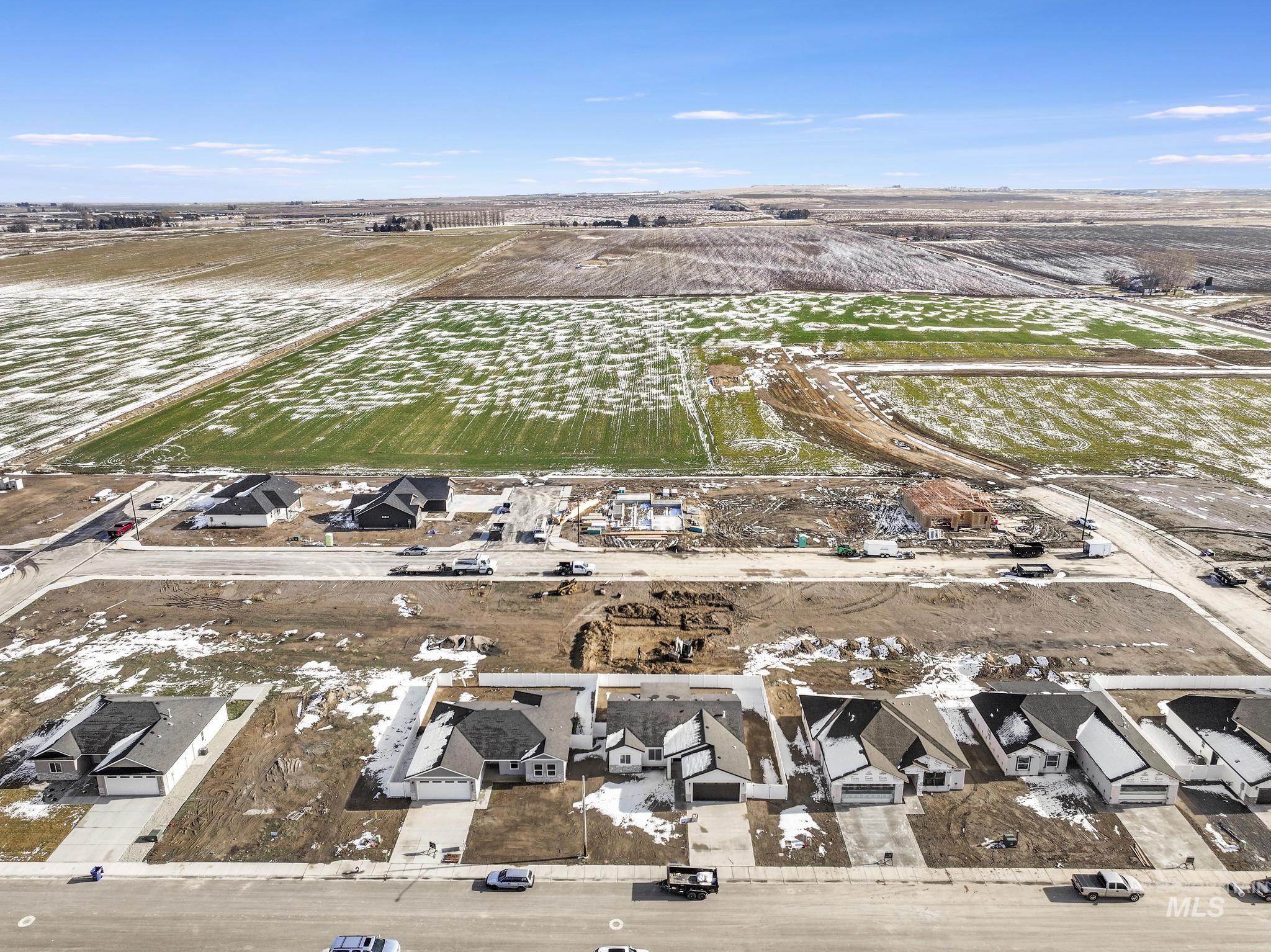 2014 Regan Street Jerome, ID 83338 - Photo 27 of 32 Aerial view of property's location with rural landscape, abundant farmland, and nearby suburban area