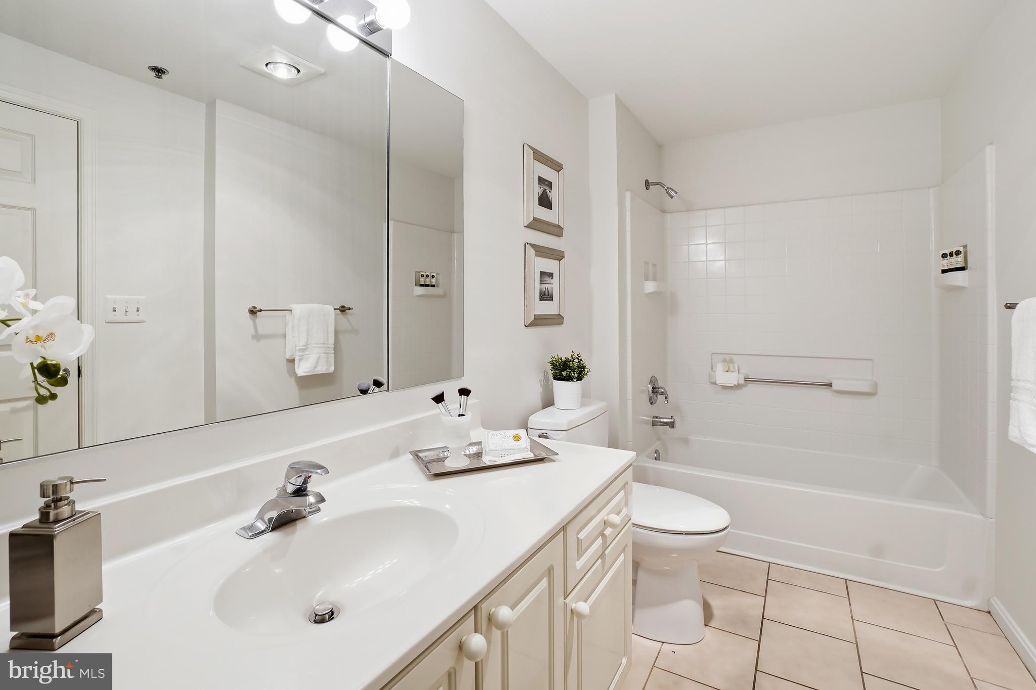 3210 North Leisure World Boulevard, Unit 1001 Silver Spring, MD 20906 - Photo 18 of 58 a bathroom with a sink a toilet and shower
