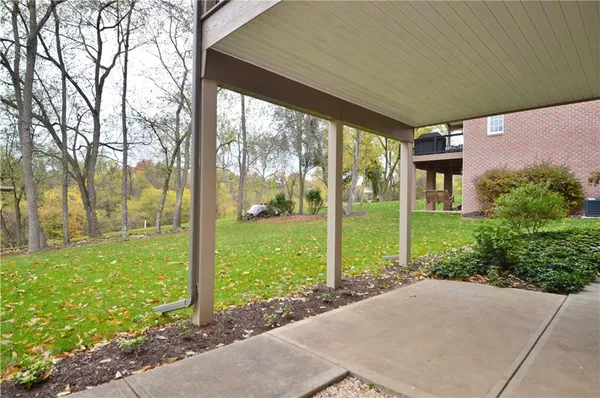 a house view with a garden space