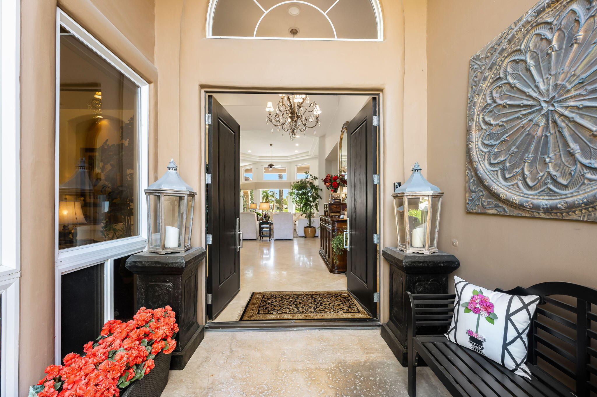 78815 Vía Carmel La Quinta, CA 92253 - Photo 13 of 74 view of living room kitchen and dining area