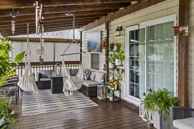 a view of a lake with a house in the background